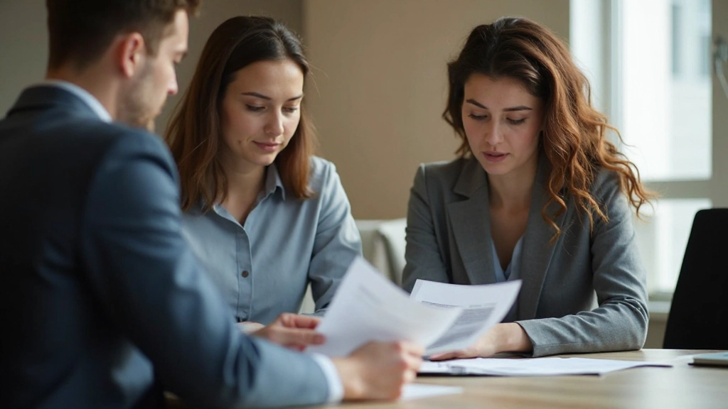 Профессиональное изображение специалистов в офисной среде с документами о сертификации