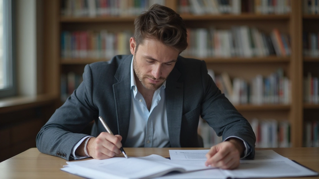 Student preparing for professional certification exam with study materials